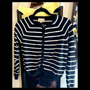 Pinup/Rockabilly Lindy Bop Stripe Cropped Cardigan